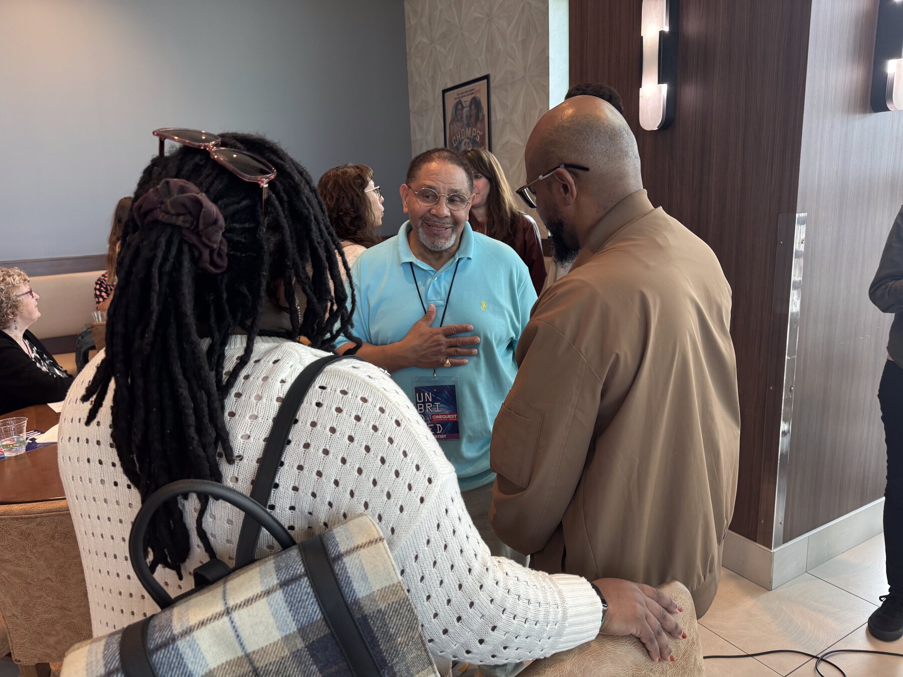 The team at a festival screening